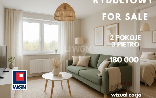 Mieszkanie na  sprzedaż Rydułtowy - 2 pokoje w centrum Rydułtów